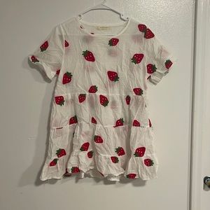 Strawberry sheer dress